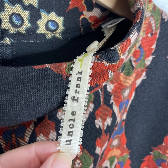 Uncle Frank Womens Bell Sleeve Dress Sz XL Mock Neck Shift Style Fall pattern - Picture 3 of 9